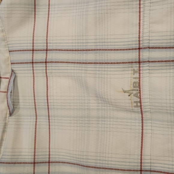 Habit Red White & Blue Plaid SPF 40+ Button-Up Shirt - Picture 7 of 11